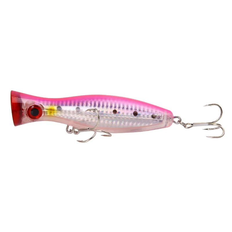 1 unidad de Señuelos de Pesca grandes, 12,5 cm, 40g, cebo Popper, cebo Artificial duro, Crankbait, Jigbait, Wobblers, Lucio, perca, aparejos de pesca - imagen 4