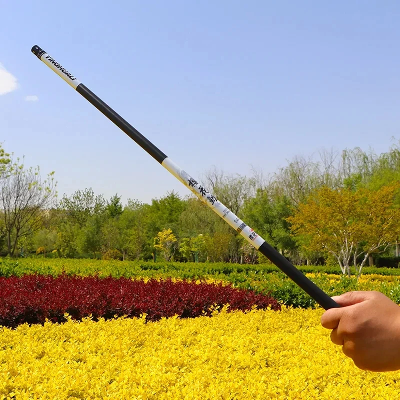 Juego de cañas de pescar telescópica de carbono superdura 46T, 28 melodías, 6,3 m, 8m, 9m, 10m de largo, caña de carpa, arrastre máximo de 12kg - imagen 5