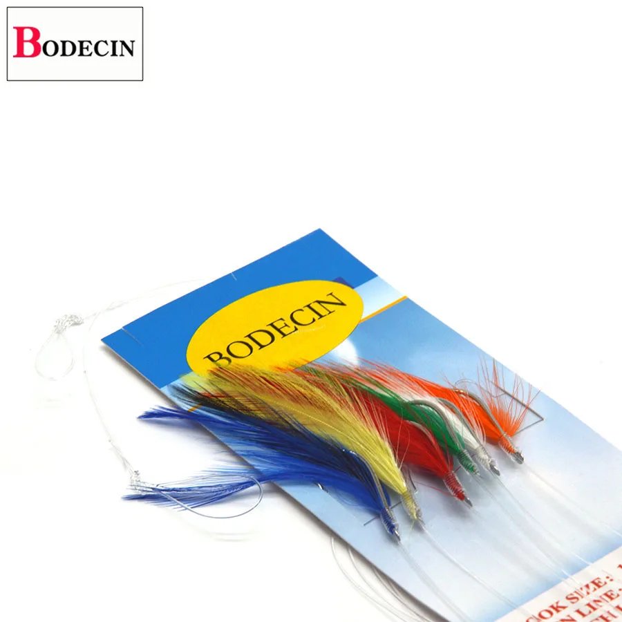 Sea Sabiki Rigs Jigging anzuelo de pesca, cebo, 3 bolsas, lote, Flash Rig, Peche Sabiki, piel de pescado, cabeza de pluma, oropel, tubo, señuelo para arenque - imagen 2