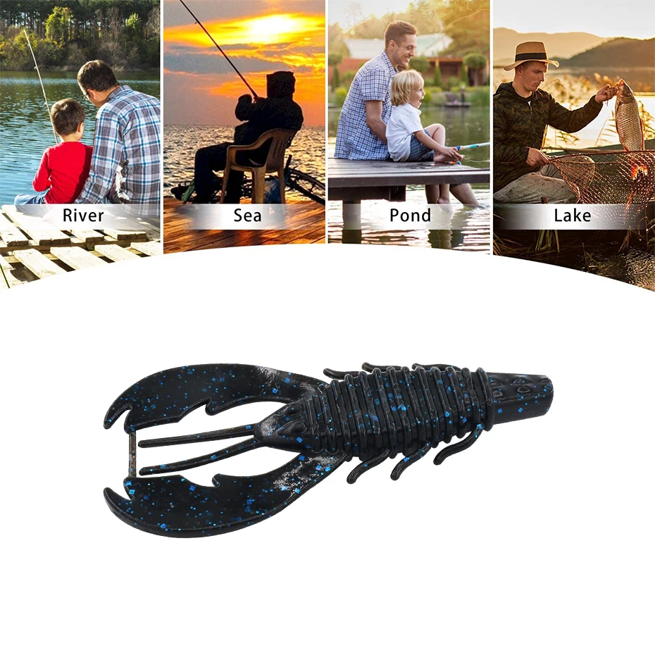 KESFISHING-Señuelos de Pesca blandos, cebos de 100mm, 10g, 6 piezas, Wobblers para curricán, brillo, añadir sales - imagen 5