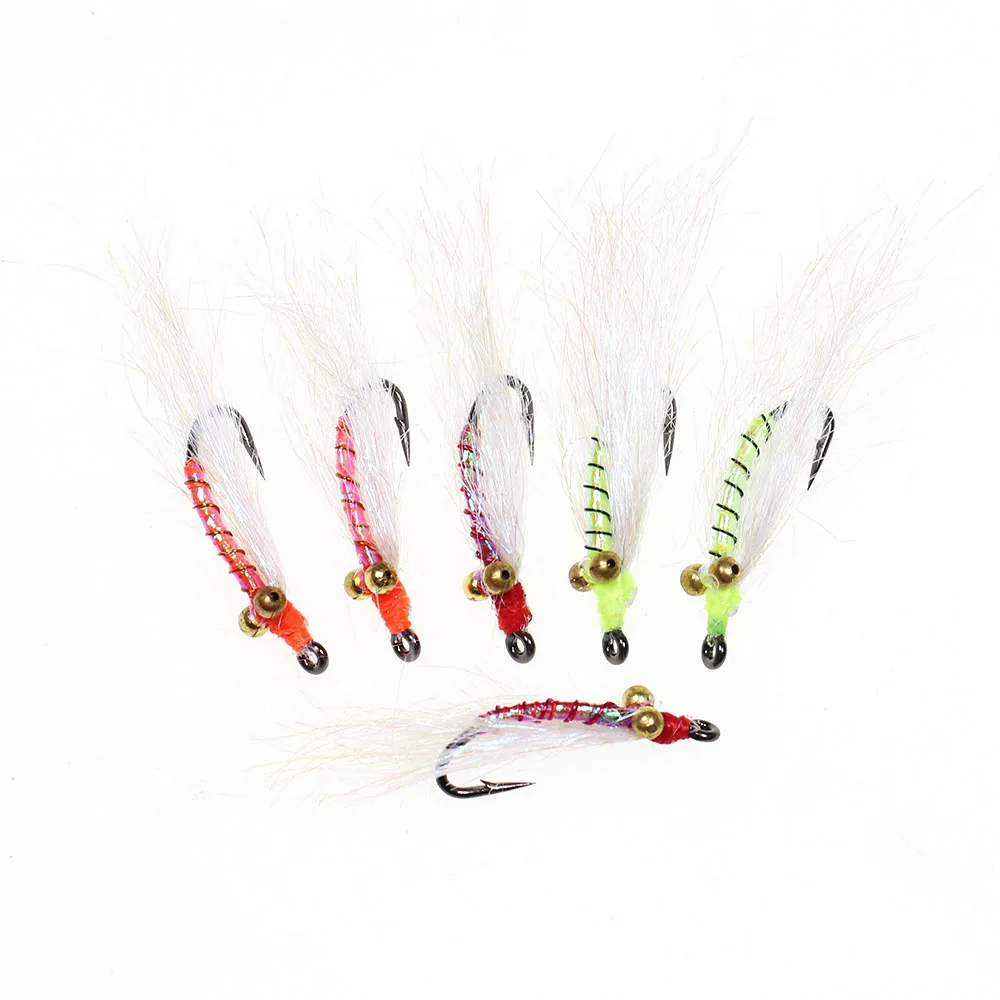 ICERIO-cebos de pesca para trucha, 6 unidades, 8 # ~ 12 #, Ice Dub Crazy, charily Nymph, Mosca de hundimiento rápido para trucha, lubina, Crappie, Bonefish - imagen 5