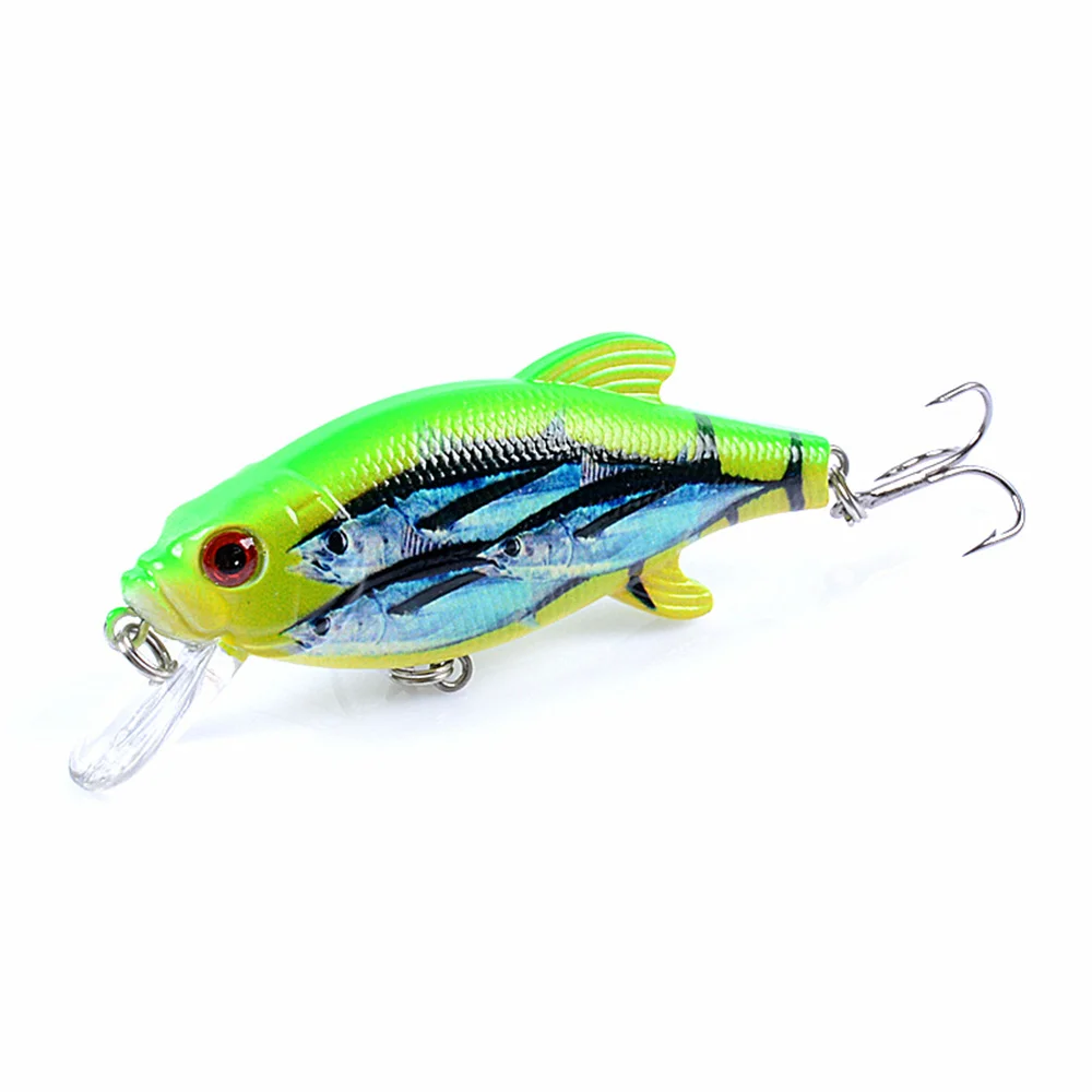 Señuelo de pesca flotante Wobbler Trolling 3D Eyes, cebo duro Crankbait Perch Pike Carp, 1 unidad, 8cm, 10,9g - imagen 4