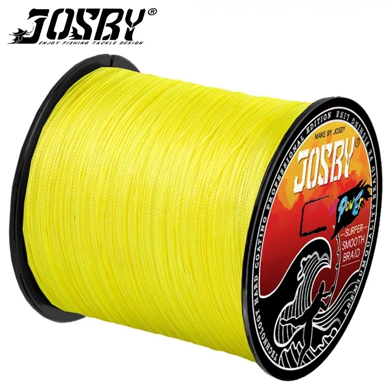 JOSBY 200M 300M 500M 1000M multicolor 100% PE 4 hebras 8 alambre trenzado multifilamento hilo de pescar japonés 10-90LB teje cable - imagen 3