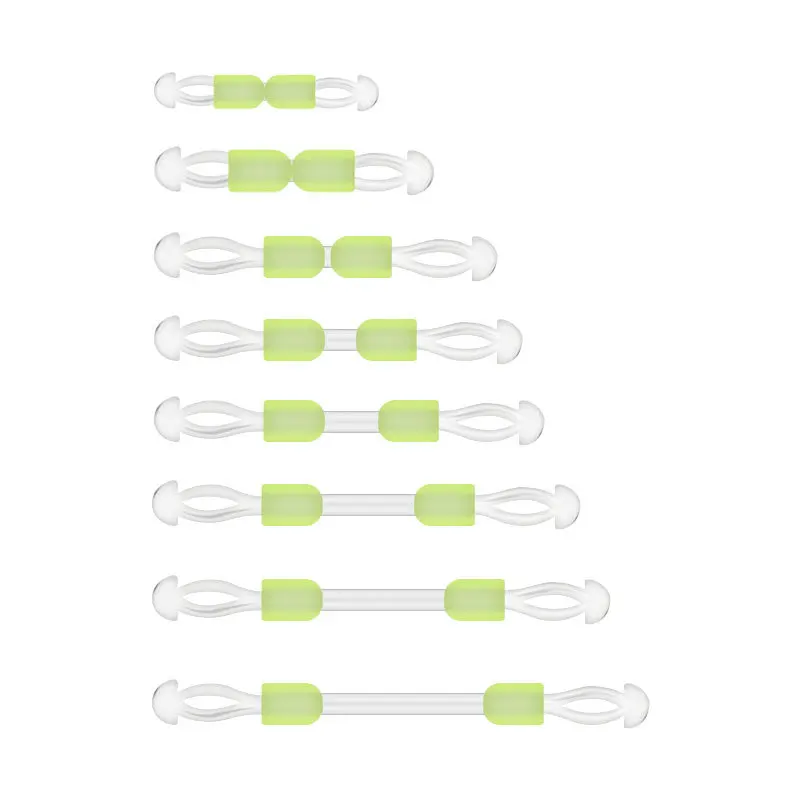 Anzuelo de silicona de doble gancho, separador de línea de pescado de distancia fija, doble cabeza, antienvoltura, 5 unidades - imagen 3