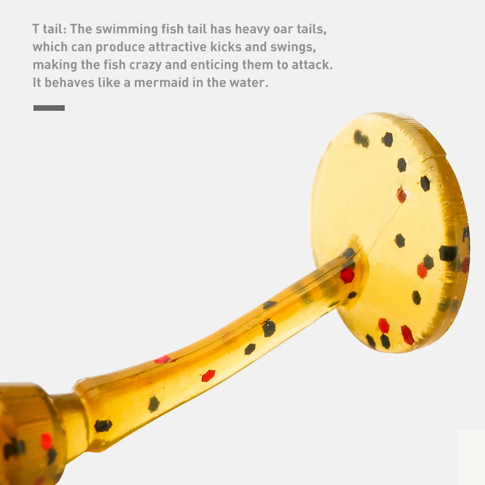 Señuelos de gusano Artificial suave para pesca, 40 piezas, 0,68g, 35mm, cebo Flexible de silicona, Swimbait, gusanos, Jigging, Wobblers - imagen 5