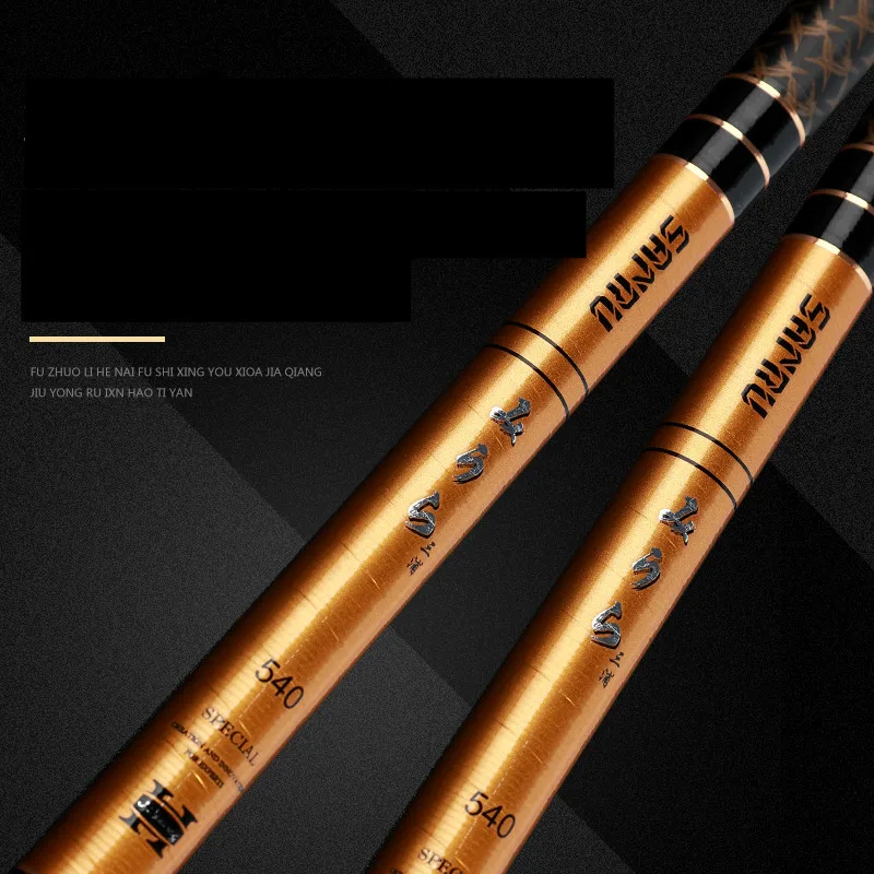 Caña de pescar de Taiwán de 3,6 m-7,2 m, ultraligera, 60T, Spuer de carbono, postes de mano duros, 28 tonalidades, caña de pescar de carpa, equipo de Pesca - imagen 5