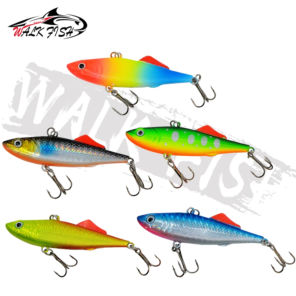 Señuelo de pesca WALK FISH, vibración que se hunde, 15g, 65mm, señuelo vib, señuelo de Metal para curricán, cebo duro, Crankbait, pesca de invierno, lubina, Lucio - imagen 5