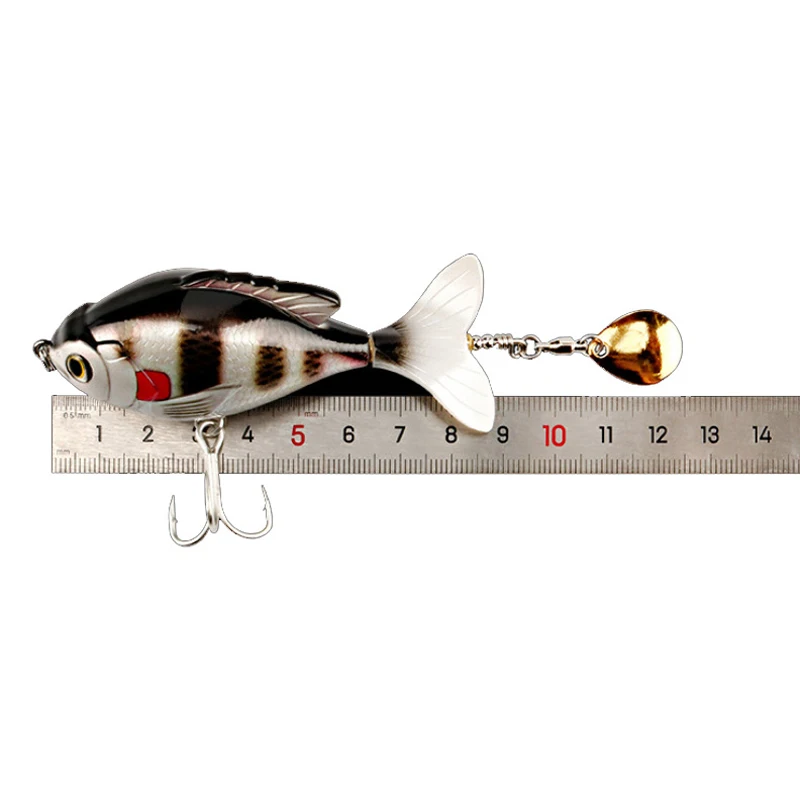 Señuelo de pesca de simulación giratorio, material de pesca, accesorios de superficie de agua, 5 colores, 9,5 cm/17g - imagen 5