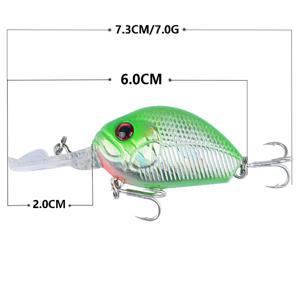 POETRYYI-señuelos artificiales, 1 pieza, 6cm, 7g, crankbait, aparejos duros, swimbait fish wobbler de Japón - imagen 4