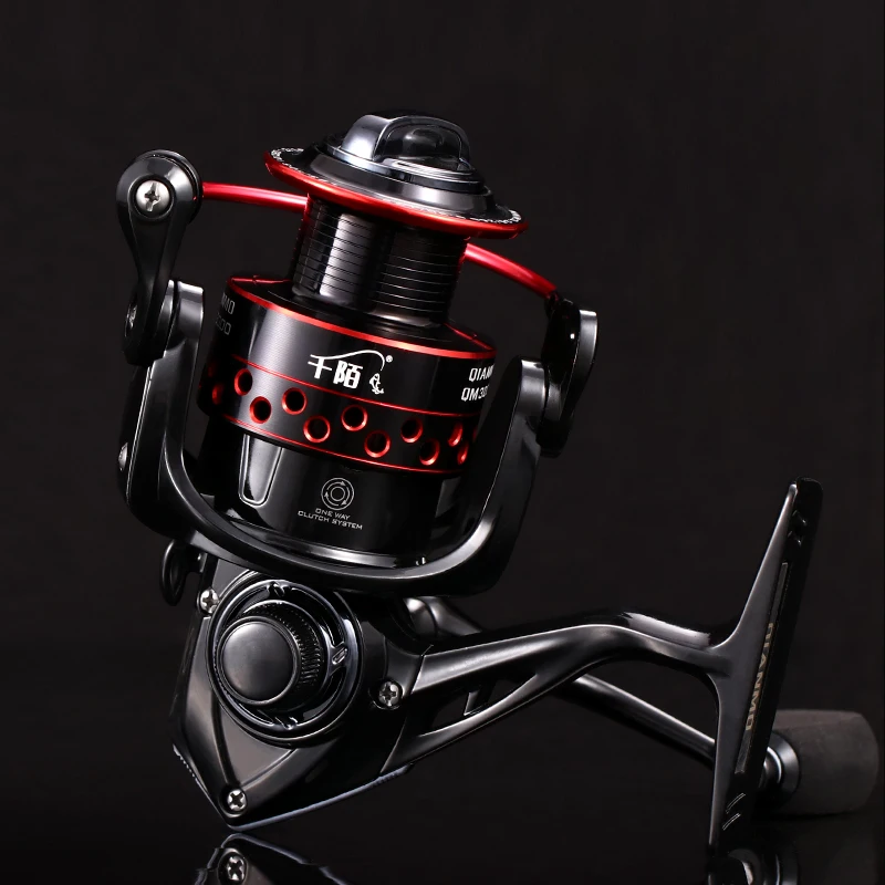 Carrete giratorio con línea, carrete ligero de aluminio CNC, 9 1BBs, rueda de agua salada, carretes de pesca de carpa, carrete de anclaje - imagen 4