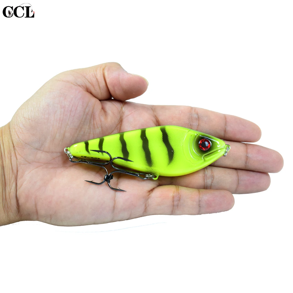 CCLTBA-Señuelos de Pesca de lubina, cebo de plástico duro, cuerpo de 90mm y 26g, Jerkbait Swimbait, suspensión de Lucio, Musky - imagen 3