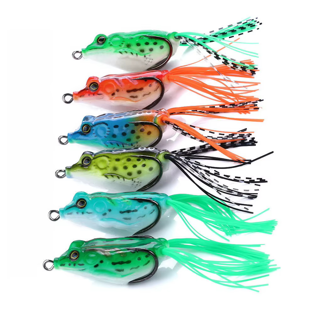 Señuelo de pesca suave de rana de 55mm y 12,5g, cebo Jigging de manivela, bagre de silicona Artificial, Wobblers de rana para equipo de pesca - imagen 3