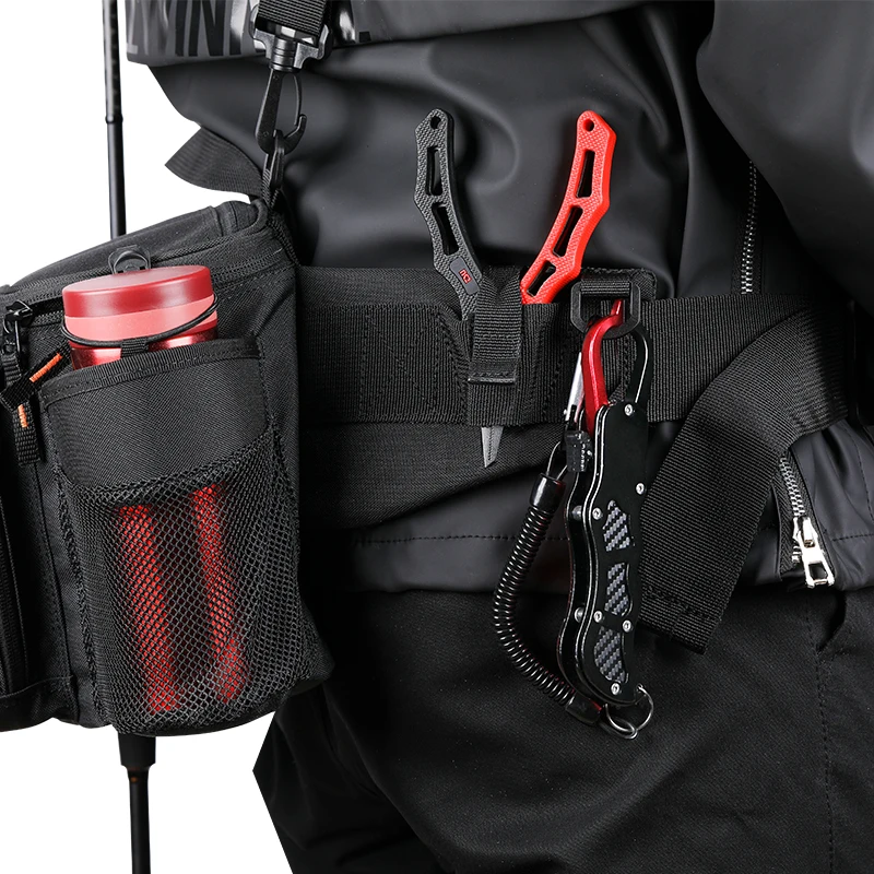 TSURINOYA-bolsa de pesca multifunción RX1911, riñonera de gran capacidad, aparejos de pesca, señuelos, bolsa de almacenamiento, bolso para deportes al aire libre - imagen 3
