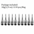 10pcs 10g sinkers