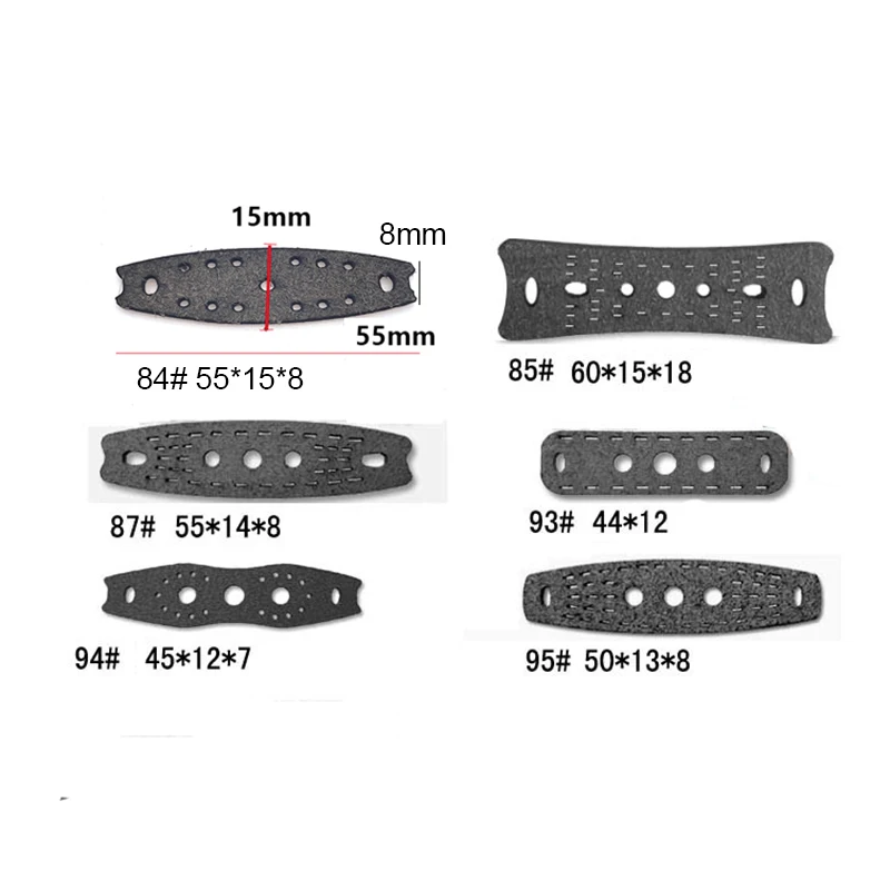 30 Uds. Bolsa para tirachinas banda de goma plana cuero PU accesorios de tiro de caza al aire libre - imagen 2