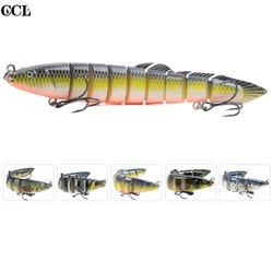 CCLTBA-SEÑUELOS DE pesca de anguila, cebo Artificial duro, pececillo, hundimiento, aparejos de pesca Swimbait con 9 articulaciones, 13cm, 21,5g