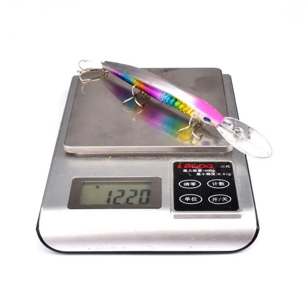 Cebo duro artificial para pesca de luccio, señuelo de pececillo negro de 152mm, 12g con 6 #   Anzuelo Wobbler, aparejos de pesca de carpa, Crankbait - imagen 3