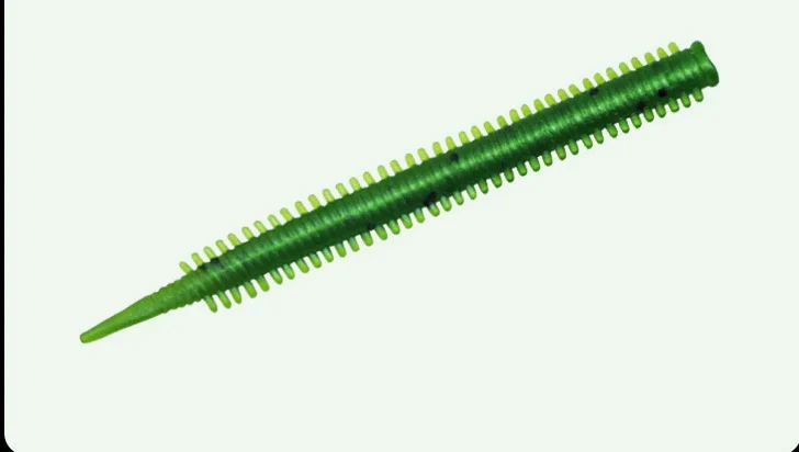 Señuelo de gusano de pesca súper suave, 0,75g/8,5 cm, cebo de lombriz de tierra, TPE negro, materiales respetuosos con el medio ambiente, lote de 10 piezas en oferta - imagen 5