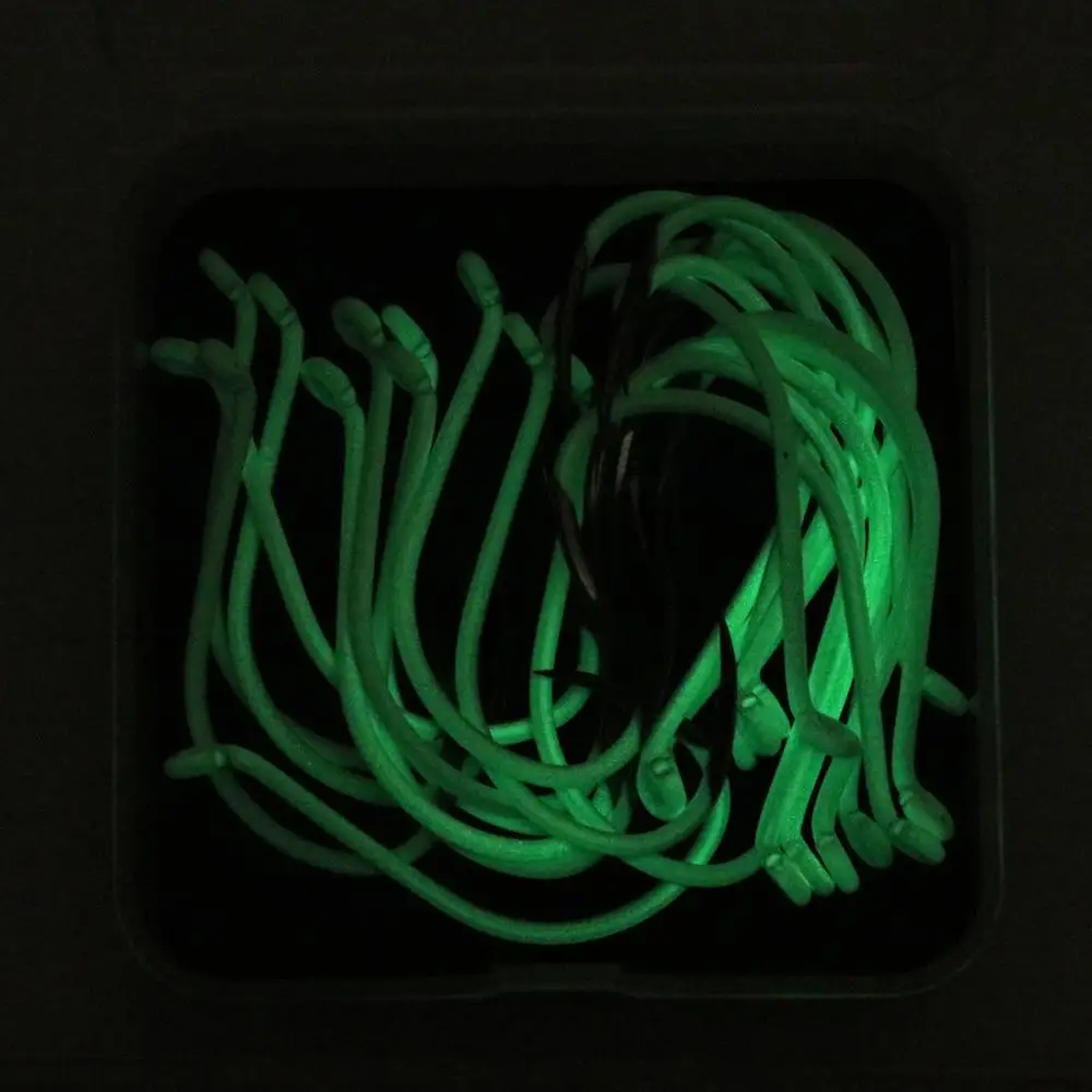 Anzuelos luminosos de acero importado para pesca nocturna, gancho de pico de pulpo, señuelo de compensación, clase, 3/0, 4/0, 5/0, 6/0, 7/0, 25 unids/lote por caja - imagen 5