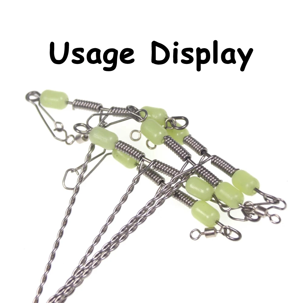 Elllv-Cuentas luminosas para pesca en agua salada, accesorio cilíndrico grande, suave y duro, 7x12mm, 100 unidades - imagen 5