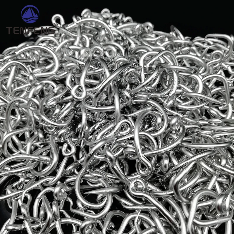 Anzuelos de Pesca de acero inoxidable con púas, anzuelo circular de atún, plantilla de cebo, aparejos de Pesca de mar, productos de Pesca, 5 piezas - imagen 5