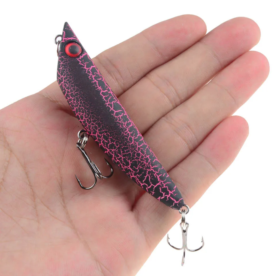 Señuelo de Pesca de lápiz, 8cm, 8,5g, 8 #, señuelos duros para perros de agua superior, cebos artificiales Wobbler, aparejos de Pesca - imagen 5