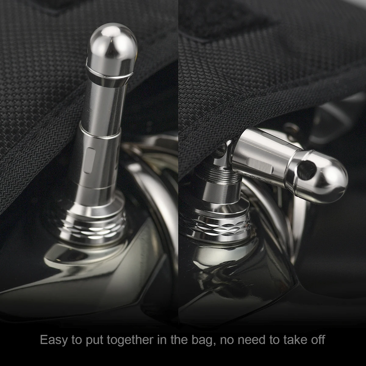 Gomexus Soporte Antirayaduras de Carrete Plegable para Shimano Vanquish Stella Daiwa Exist 19 Certate LT 1000 - 4000 Spinning Reel Stand Metal 48mm - imagen 4