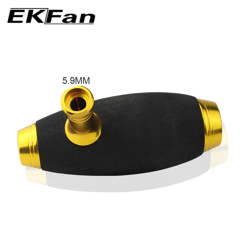 Ekfan-carrete giratorio de fundición de cebo de pesca, aleación de aluminio y EVA, perilla de mango, aparejos de pesca, 1 unidad - imagen 5