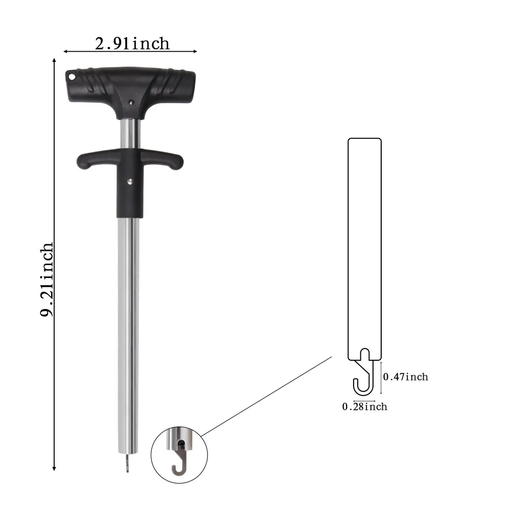 Alicates de pesca de acero inoxidable multifunción, tubo de aluminio, Extractor de anzuelos portátil, kit de aparejos - imagen 2