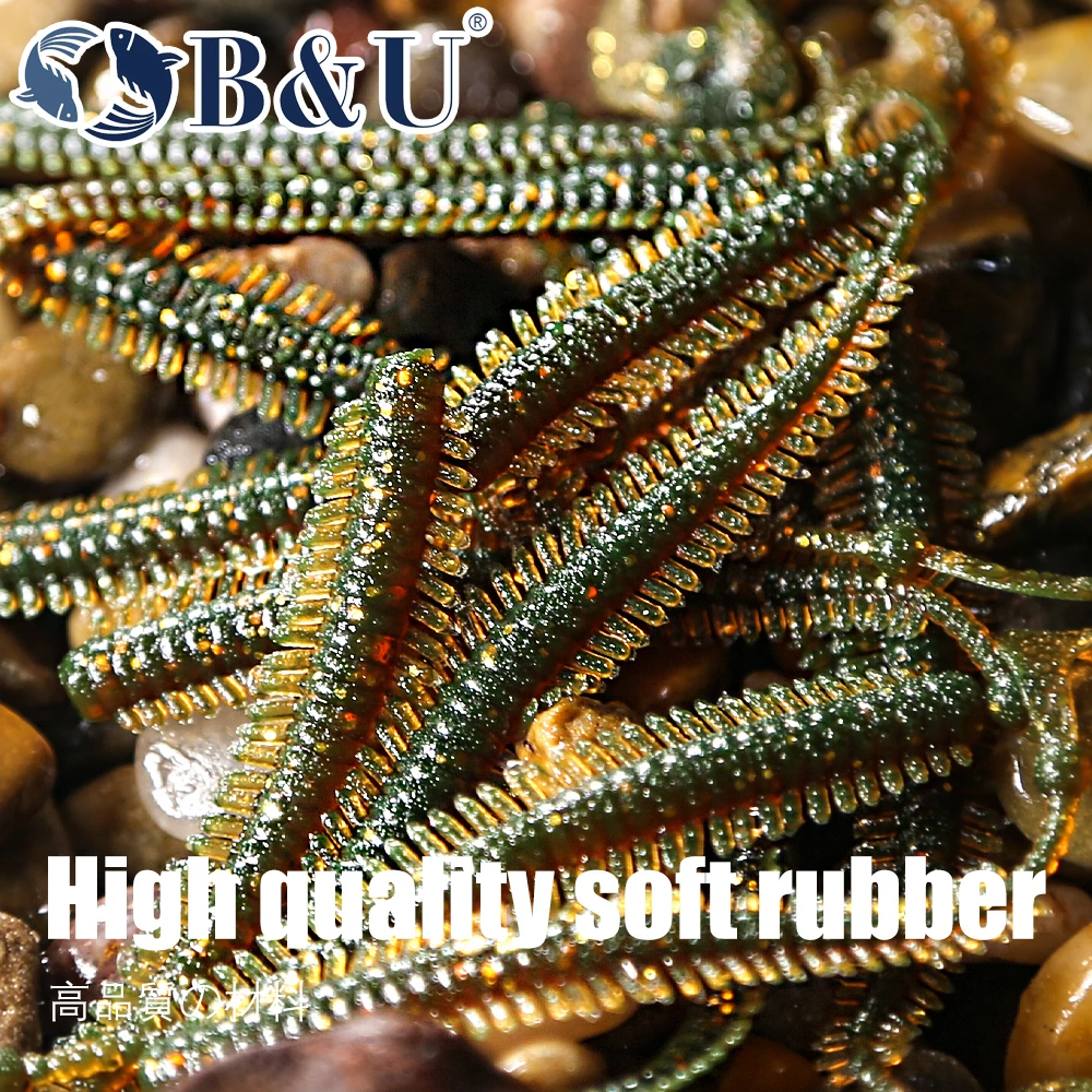 B&U BUGSY Worm - Gusano blando 50/65mm para lucio y bass - imagen 3