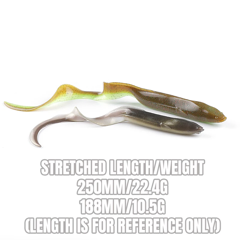 Cebo Needfish Anguila Shad – Soft bait 20 cm para lubina - imagen 5