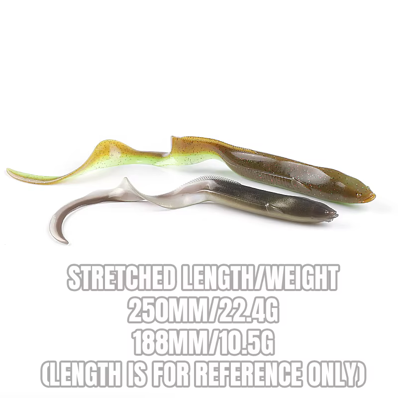 Cebo Needfish Anguila Shad – Soft bait 20 cm para lubina - imagen 5