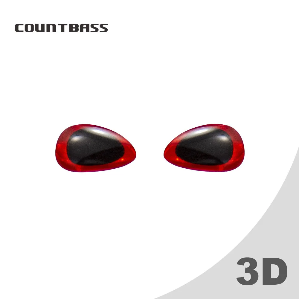 COUNTBASS-señuelo de pesca holográfico 3D especial, ojos para cebos duros, plantillas de fundición de Metal, Jigging lento, llantas doradas, ojos de señuelo 3D