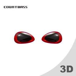 COUNTBASS-señuelo de pesca holográfico 3D especial, ojos para cebos duros, plantillas de fundición de Metal, Jigging lento, llantas doradas, ojos de señuelo 3D