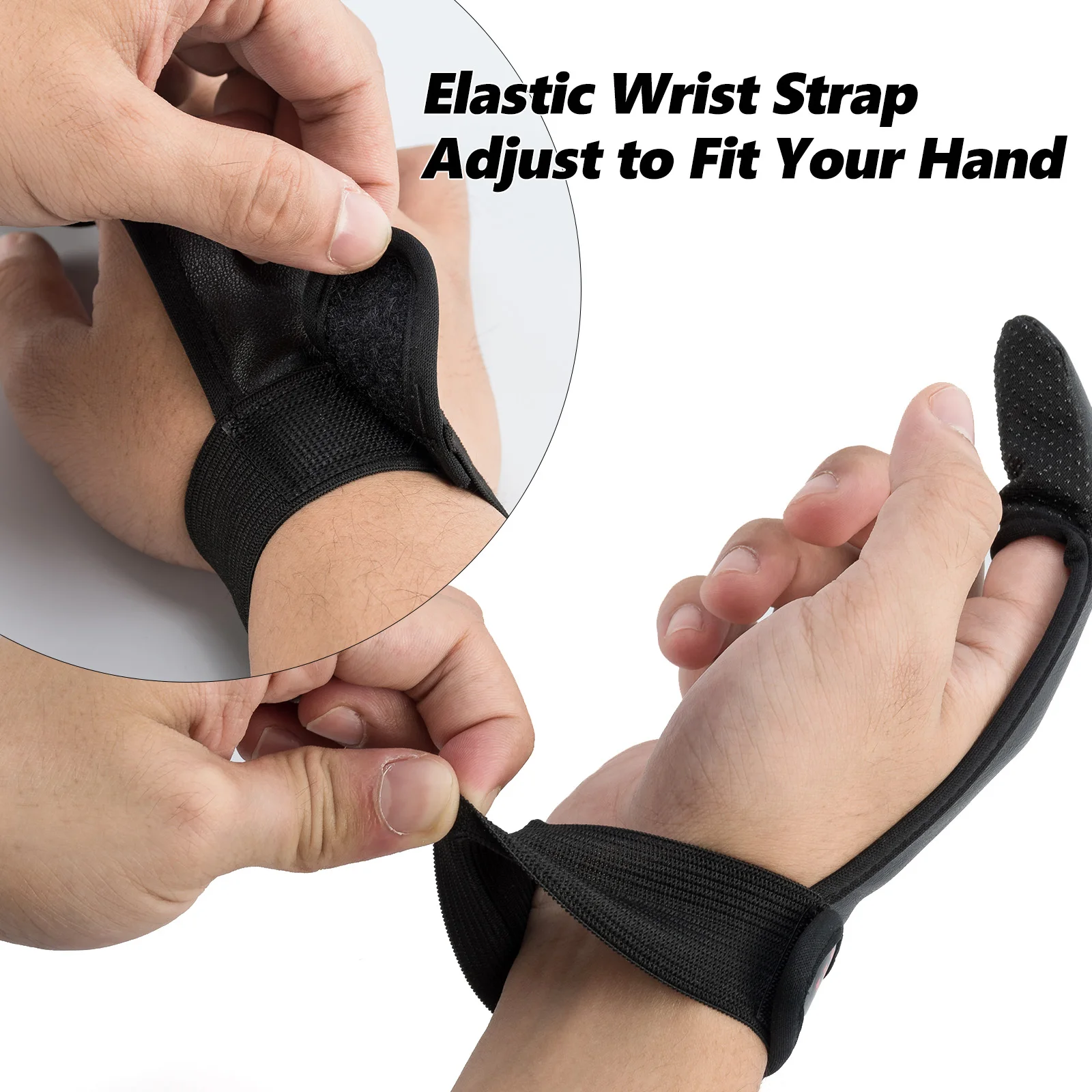 Guantes de un solo dedo para pesca, Protector de dedo índice antideslizante, impermeable, para línea trenzada, Surf, pesca, fundición, durabilidad, 2 piezas - imagen 4