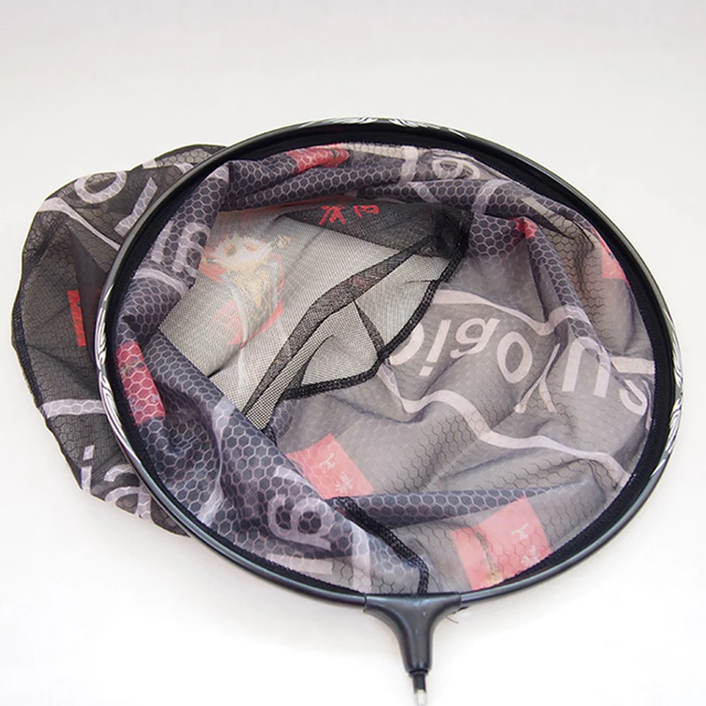 Red de aterrizaje de pesca de aleación de aluminio, red de pesca de trucha, carpa, mano, Rive, mar, Océano, cabeza, X377G +, 30cm/35cm/45cm - imagen 5