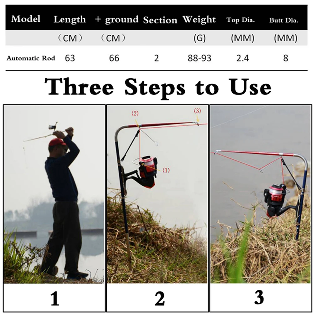 Conjunto de caña de pescar y carrete automático de alta sensibilidad, Mini caña de pescar telescópica de mar y río, anillo giratorio, autorroscante de invierno - imagen 2