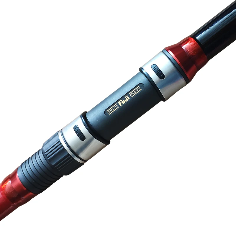 Caña de Surf de carbono superdura, componentes Fuji completos de 4,25 M, 100-250g, 3 secciones, lanzamiento largo, Playa, tiro lejano - imagen 5