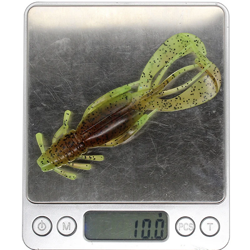 Señuelos de Pesca de silicona, 2 piezas, 100mm, 10g, señuelo suave, cebo de olor a sal Artificial, carpa, Wobblers para aparejos de Pesca - imagen 5