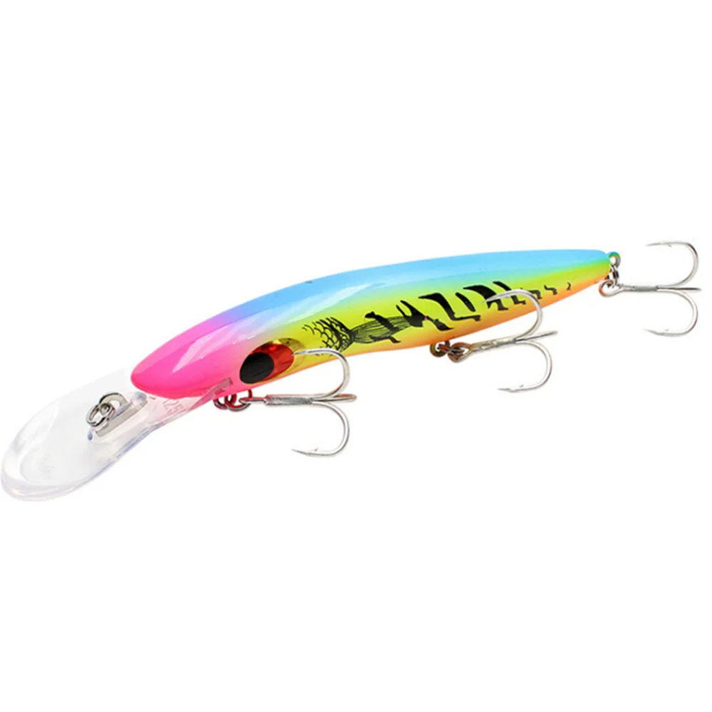 Señuelos de Pesca Minnow de 16cm y 24,7g, señuelos de buceo de 8M + plástico Wobbler, cebo duro Crankbait, ganchos de calidad, carpa, Lucio, Pesca Swimbait, 1 ud. - imagen 5