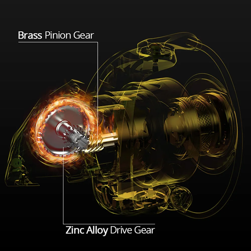 KastKing-carrete giratorio de oro Valiant Eagle, accesorio con Ratio de engranaje de alta velocidad, para pesca de agua dulce y salada, + 1 7 rodamientos de bolas, 6,2: 1 - imagen 3