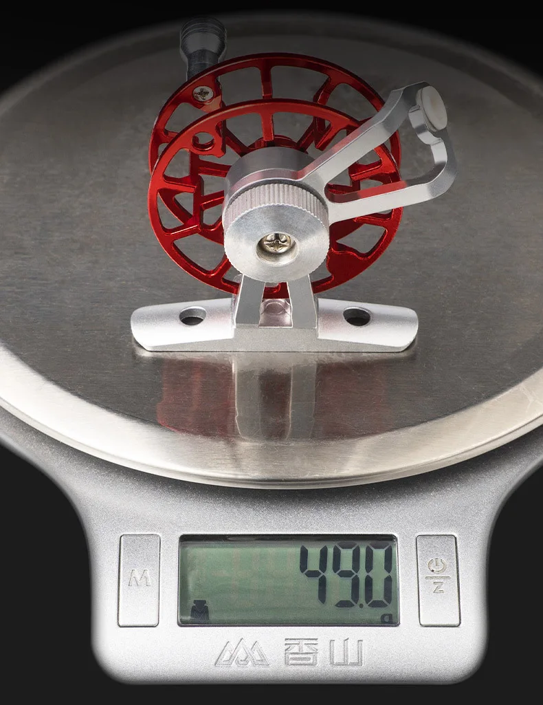 Mini carrete de pesca de hielo de Metal, arrastre máximo de 3kg, aleación de aluminio, línea de pescado de agua dulce, rueda delantera, hebilla de pescado - imagen 4