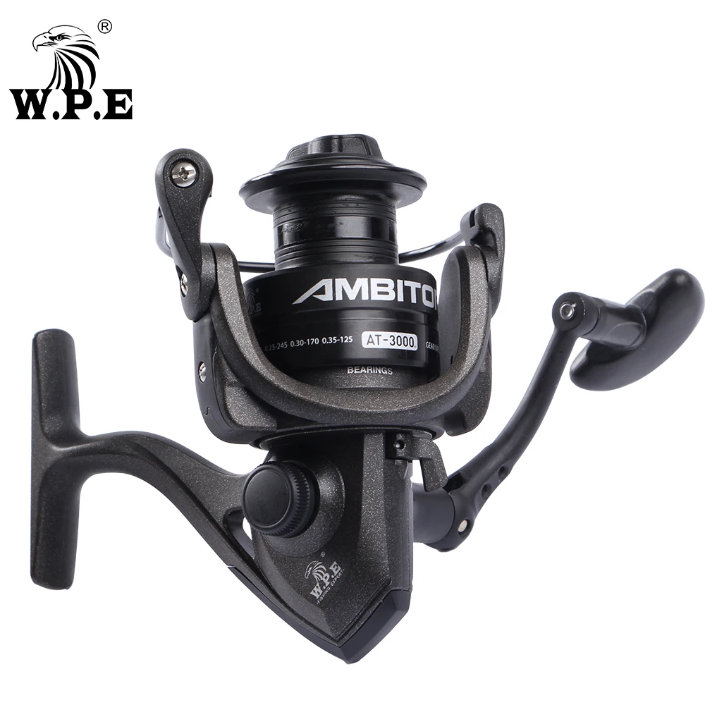 W.P.E-carrete de pesca giratorio AMBITOR 9 + 1, rodamientos de bolas, Serie 2000-5000, 5,1: 1, mango izquierdo y derecho de alta velocidad, intercambiables - imagen 2