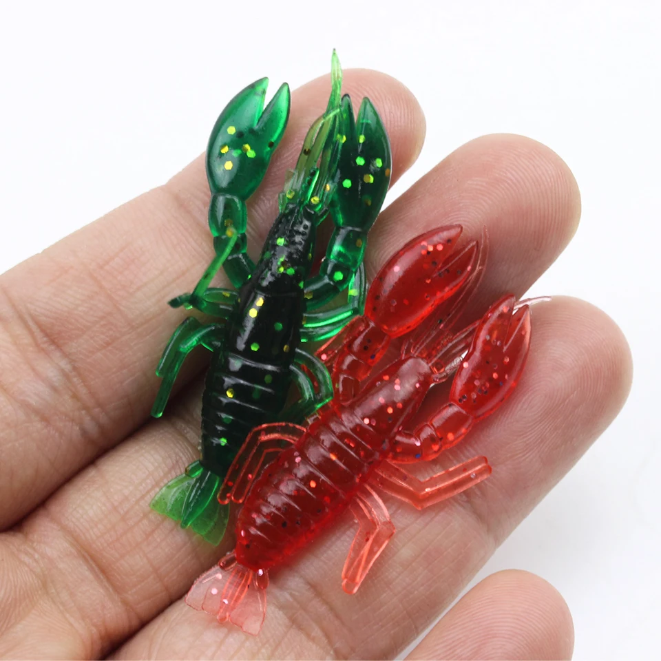 Señuelo de Pesca de Mar suave, anzuelo de pesca de carpa, wobbler, kit de pesca de goma, cebo de silicona, proteína, gusano suave, camarón, 25 unids/caja - imagen 3