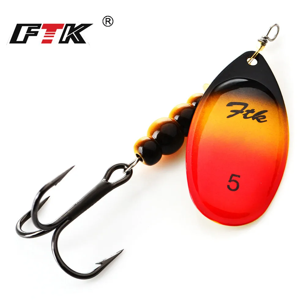 FTK-SEÑUELOS giratorios de Metal para pesca, cebo Artificial, Wobbler, 4g/7g/12g1 8g/28g, Isca - imagen 2