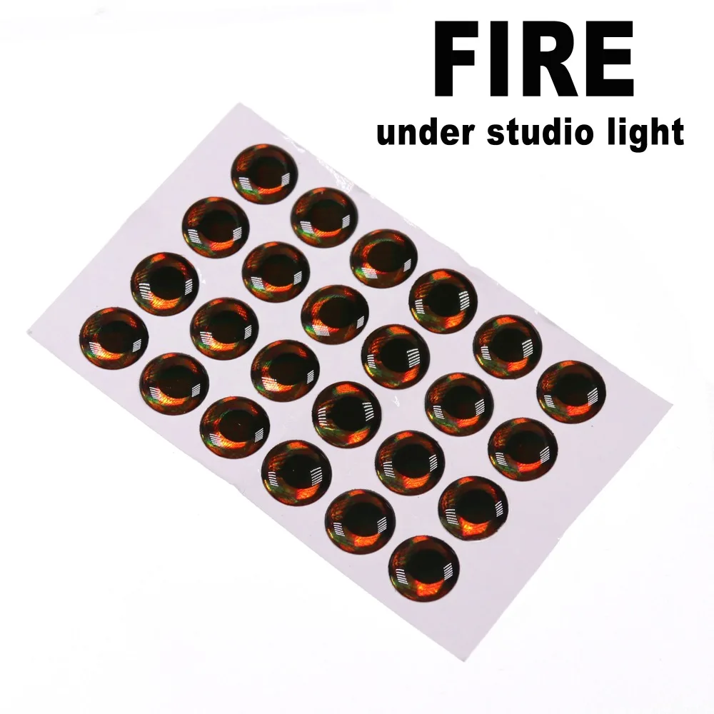 Bimoo 50 unids/pack nuevos ojos de pez de pesca con cuentas 3D para atado de moscas Material moscas de pesca hacer señuelo accesorios de cebo 3mm-12mm de diámetro. - imagen 5