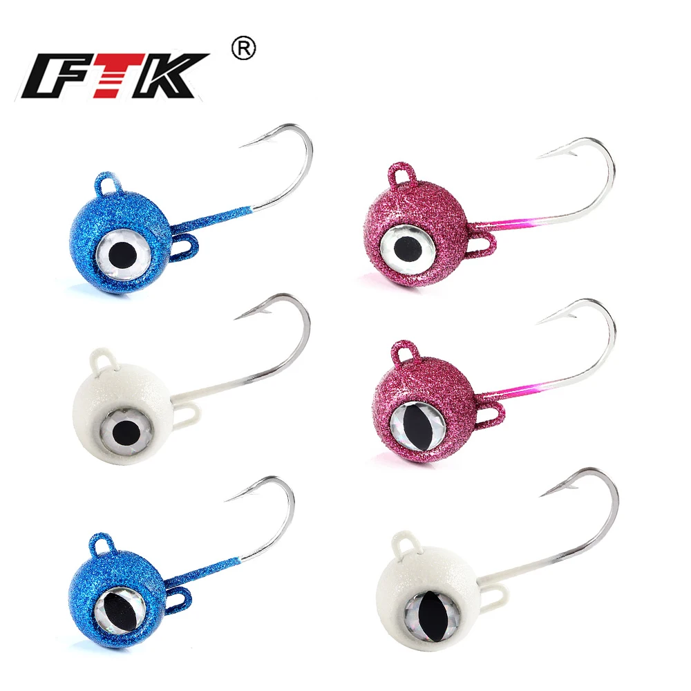 Jig Head FTK para atún – Cabeza plomada con ojo brillante