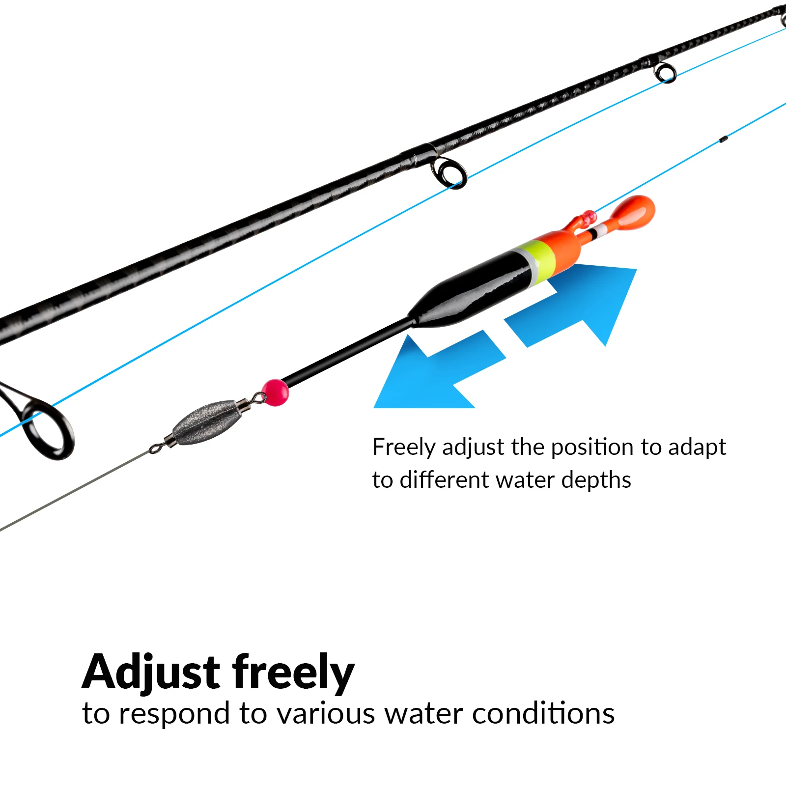 THKFISH-flotador de pesca de mar, Bobber antideslizante, 5g, 10g, 15g, flotador de agua dulce, Bobbers deslizantes de madera de Balsa, boyas para aparejos de pesca de lubina - imagen 4