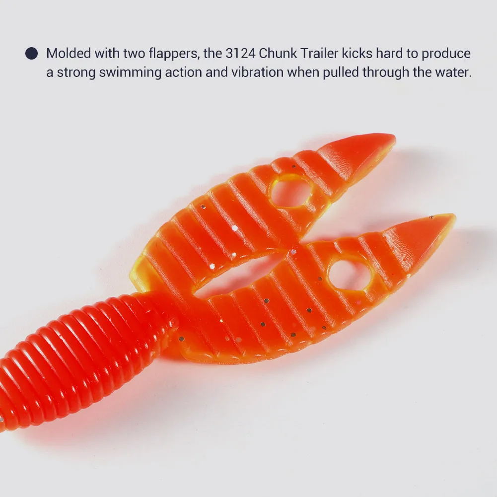 NOEBY Chunk Jig Trailer señuelo de silicona suave, cebos artificiales, Wobblers, Swimbait, accesorios para Señuelos de Pesca de lubina, 90mm - imagen 5