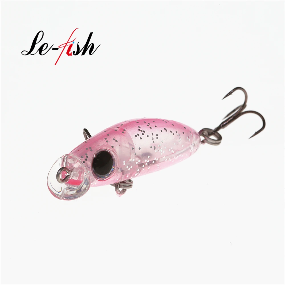 Le fish-señuelo de pesca ultraligero de diseño japonés, 2,3g, 35mm, Minnow flotante, Mini cebo duro para perca, trucha, lubina, novedad - imagen 2